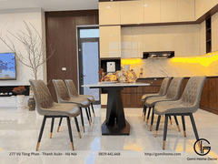 Bộ Bàn Ăn Chân X + Ghế Loft ( Sọc , Trám )