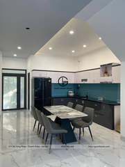 Bộ Bàn Ăn Chân A + Ghế Loft Sọc