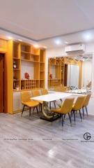Bộ Bàn Ăn Bắc Âu + Ghế Loft (Trám)