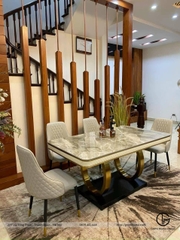 Bộ Bàn Ăn Bắc Âu + Ghế Sheraton (Trám)