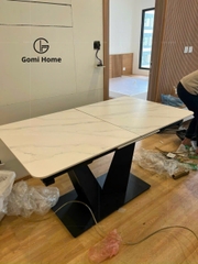 Bộ Bàn Ăn Thông Minh Chân V + 6 Ghế Monly