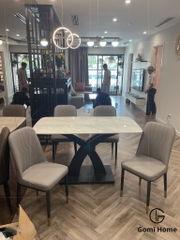 Bộ Bàn Ăn Chân Đan + 4 Ghế Monet