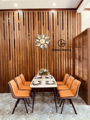 Bộ Bàn Ăn Chân Côn + 6 Ghế Eyes