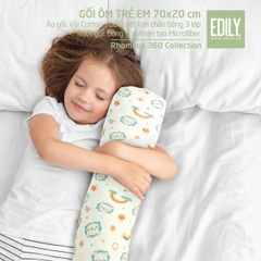 Gối ôm nhà trẻ cotton chần bông 3 lớp êm ái mềm mại - 70cm - EDILY