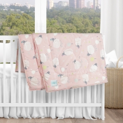 MỀN CHẦN BÔNG 80x100 cm VẢI COTTON HÀN QUỐC 100%, RUỘT LÔNG VŨ NHÂN TẠO EDILY | M80100HQ