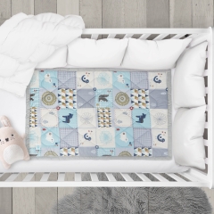 NỆM CHẦN BÔNG NT 80x120 cm VẢI COTTON HÀN QUỐC 100% ,RUỘT GÒN  POLY MICROFIBER  EDILY  N80x120HQ