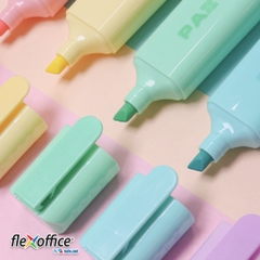 Bút dạ quang màu Pastel Thiên Long Flexoffice Pazto FO-HL009/VN - Rửa được - Không để lại vết khi Photocopy