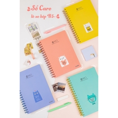 Sổ lò xo kép Caro B5- - 200 trang giấy dày 120gsm