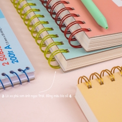 Sổ lò xo kép Caro B5- - 200 trang giấy dày 120gsm