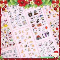 Set sticker 6 miếng cute siêu rẻ