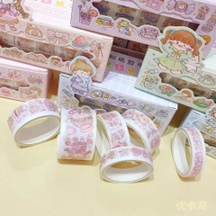 Washi caro hộp 6 cuộn nhiều size