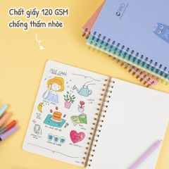 Sổ lò xo kép Caro B5- - 200 trang giấy dày 120gsm