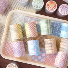 Cuộn Washi tape băng dính rộng 5cm hình caro