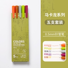 Hộp 5 bút gel nhiều màu sắc dễ thương