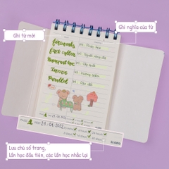 Sổ học từ vựng Word Study A6 - 120 trang; MS: 916