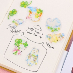 Sticker jam jelly gói ( 48 hình ) dán trang trí sổ