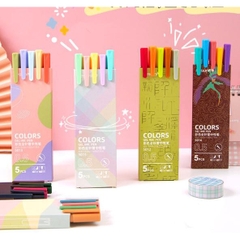 Hộp 5 bút gel nhiều màu sắc dễ thương