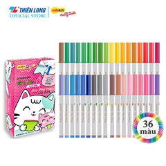 Bút lông màu Fiber Pen Colokit Thiên Long viết nét thanh nét đậm