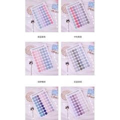 Sticker Chấm Tròn trang trí sổ planner Bullet journal họa tiết chấm tròn nhiều màu sắc
