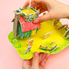 Mô Hình Nhà Giấy Nhiều Kiểu -Đồ chơi Mô Hình Nhà Giấy 3D Bằng Giấy Bìa Xốp