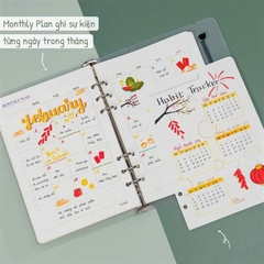 Ruột sổ kế hoạch Paper Planner kẹp còng A5 96 trang 120/76; MS: 963