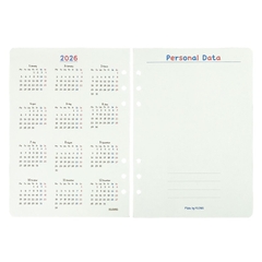 Ruột sổ kế hoạch Paper Planner kẹp còng A5 96 trang 120/76; MS: 963