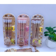 BÚT CHÌ HB Capybara SET 12 cây đầu có kèm tẩy