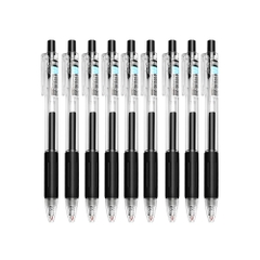 Bút bi bấm gel 0.5mm phong cách MUJI có Đệm Bút viết mượt mà, màu sắc tươi tắn HXGS