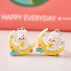 mÓC KHÓA THỎ MẶT TRĂNG