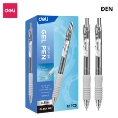 Bút gel đệm xốp deli EG104 đệm xốp ngòi 0.5mm – viết mượt tay, êm từng nét