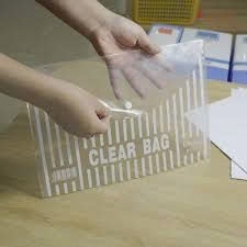 Túi đựng hồ sơ Eras E471, bìa clearbag nút cúc A4 trong suốt tiện lợi, bền đẹp, gọn gàng