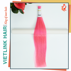 VIETNAMESE STRAIGHT BULK HAIR | #PINK COLOR