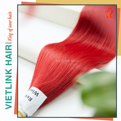 VIETNAMESE STRAIGHT BULK HAIR | #RED WINE COLOR