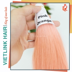VIETNAMESE STRAIGHT BULK HAIR | #PINK ORANGE COLOR