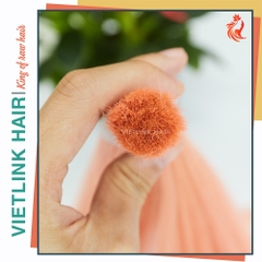 VIETNAMESE STRAIGHT BULK HAIR | #PINK ORANGE COLOR