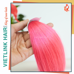 VIETNAMESE STRAIGHT BULK HAIR | #PINK COLOR