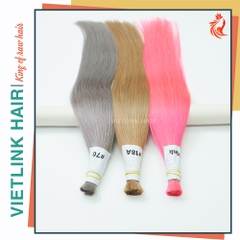 VIETNAMESE STRAIGHT BULK HAIR | #18A #70 #PINK COLOR