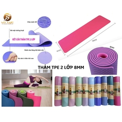 Thảm Yoga Tpe 2 lớp