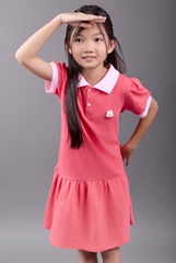 ĐẦM POLO BG PHỐI BO CỔ MIX MÀU