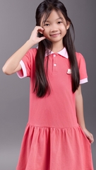 ĐẦM POLO BG PHỐI BO CỔ MIX MÀU