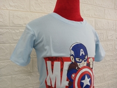 ÁO T-SHIRT UNISEX MARVEL XANH BIỂN