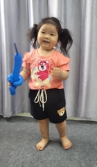 ÁO KIỂU BÉ GÁI GẤU DÂU