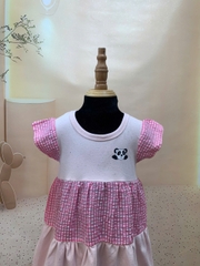 ĐẦM BG KIM TUYẾN 3 TẦNG PHỐI CARO XỐP