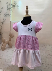 ĐẦM BG KIM TUYẾN 3 TẦNG PHỐI CARO XỐP