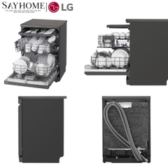 Máy rửa bát LG màu đen nhám LDN14BLA5.ABMPEVN 14 bộ đồ ăn Châu Âu - Bảo hành chính hãng