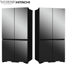 Tủ lạnh 4 cánh gương soi Hitachi R-WB640VGV0X-MIR 569 Lít - Hàng chính hãng