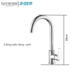 Vòi rửa chén bát B-GEM BG-V012A nóng lạnh cao cấp tại Thành phố Hồ Chí Minh