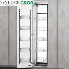 Tủ đồ khô GROB UB-245/260/445S/460S/660S/645S 2-4-6 tầng inox mạ Crom, nan tròn - Hàng chính hãng GROB