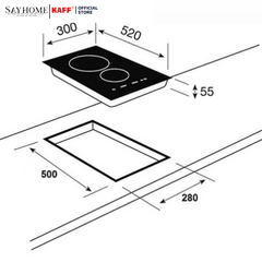 Bếp hồng ngoại đôi Domino KAFF KF-330DC tại thành phố Hồ Chí Minh