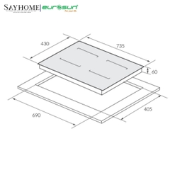 Bếp từ đôi EUROSUN EU-T706Pro tại thành phố Hồ Chí Minh